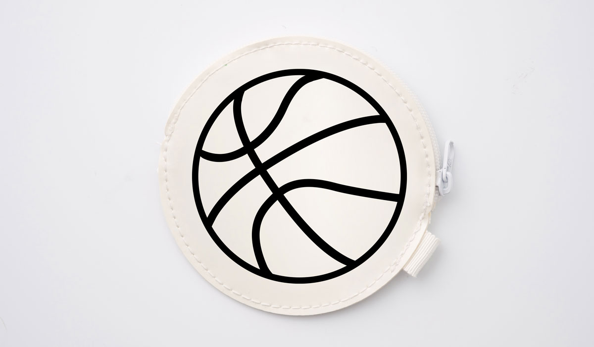 バスケットボールの小銭入れ